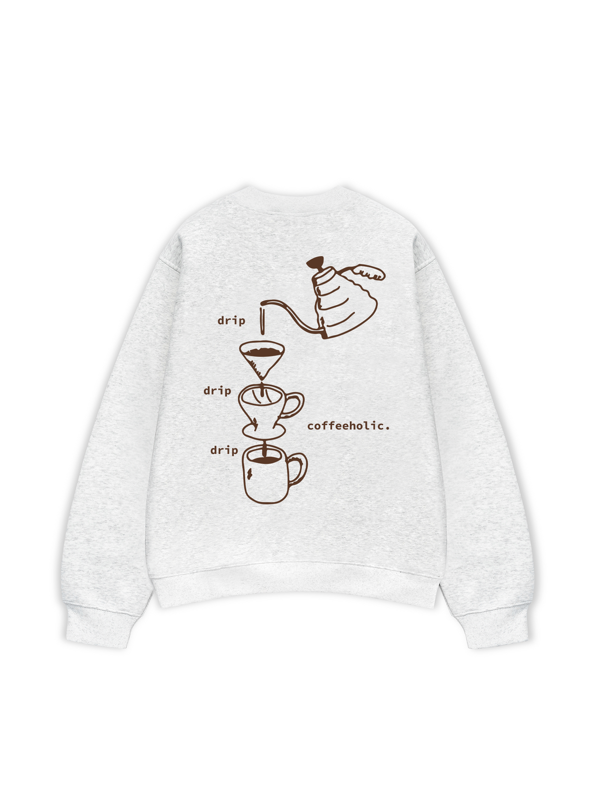 Áo Sweater Nỉ Hai Da Coffeeholic