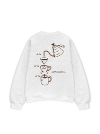 Áo Sweater Nỉ Hai Da Coffeeholic