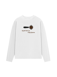 Áo Thun Dài Tay Người Tích Cực Uống Espresso