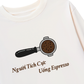 Áo Thun Dài Tay Người Tích Cực Uống Espresso