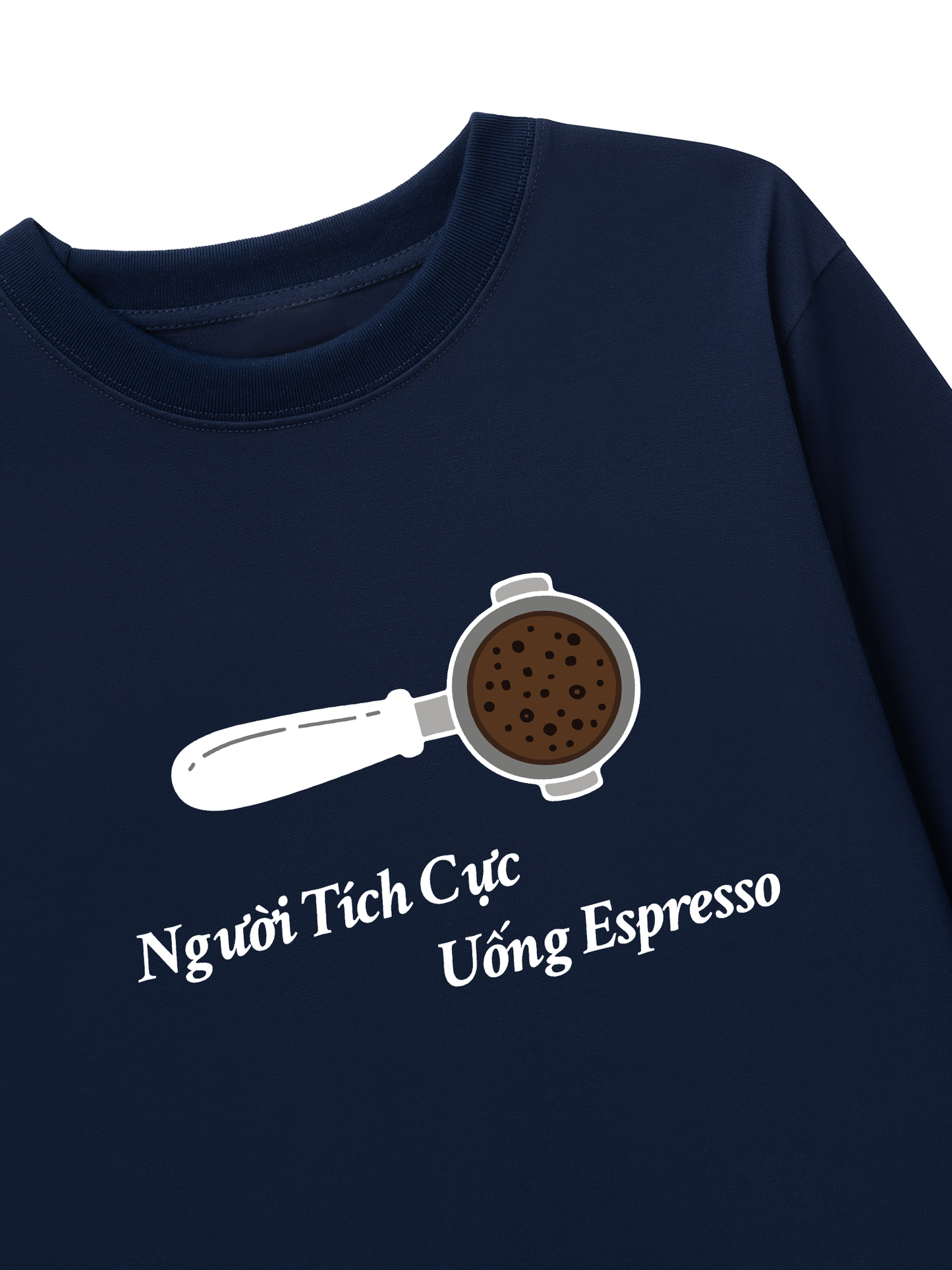 Áo Thun Dài Tay Người Tích Cực Uống Espresso