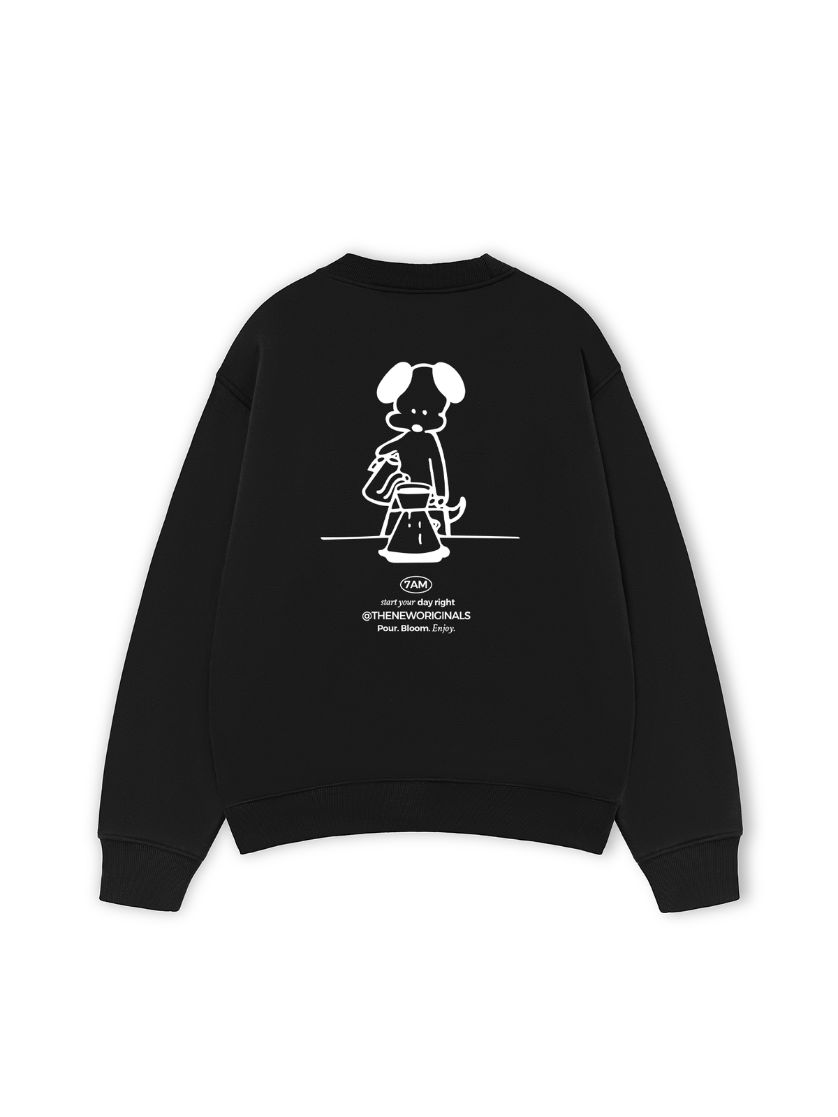 Áo Sweater Nỉ Hai Da Pour Bloom Enjoy