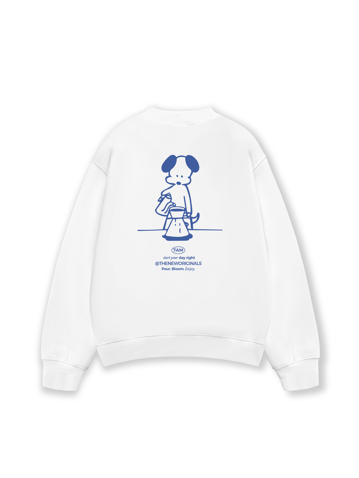 Áo Sweater Nỉ Hai Da Pour Bloom Enjoy