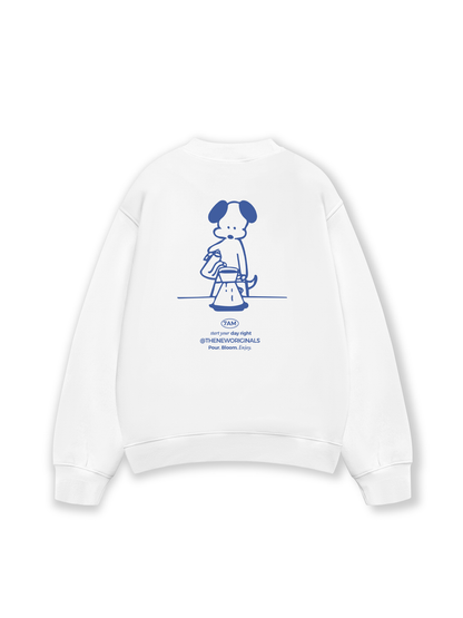 Áo Sweater Nỉ Hai Da Pour Bloom Enjoy