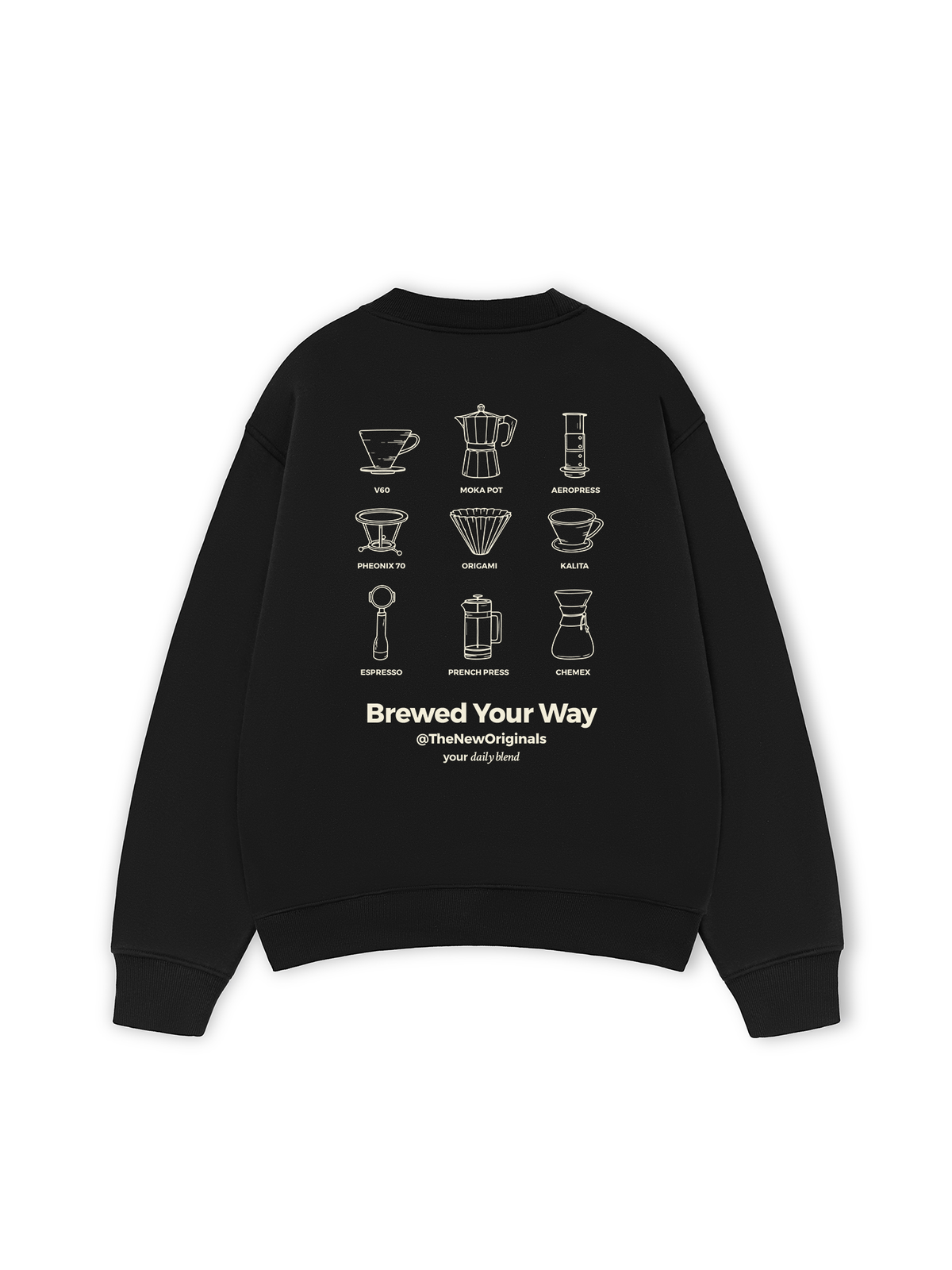 Áo Sweater Nỉ Hai Da Brew Your Way