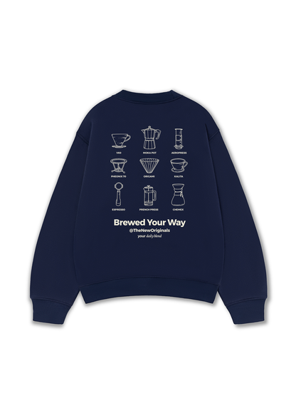 Áo Sweater Nỉ Hai Da Brew Your Way