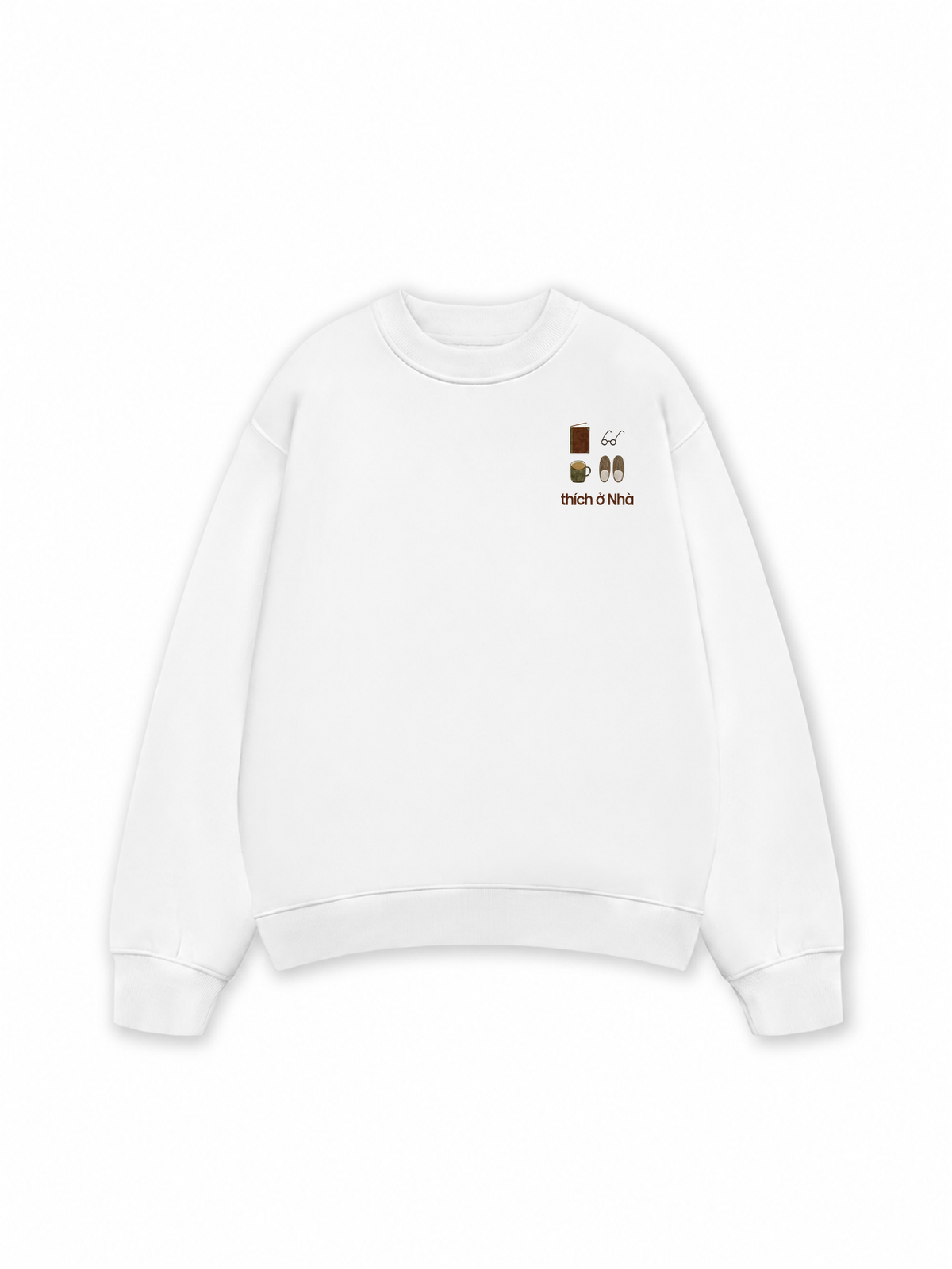 Áo Sweater Nỉ Hai Da Thích Ở Nhà