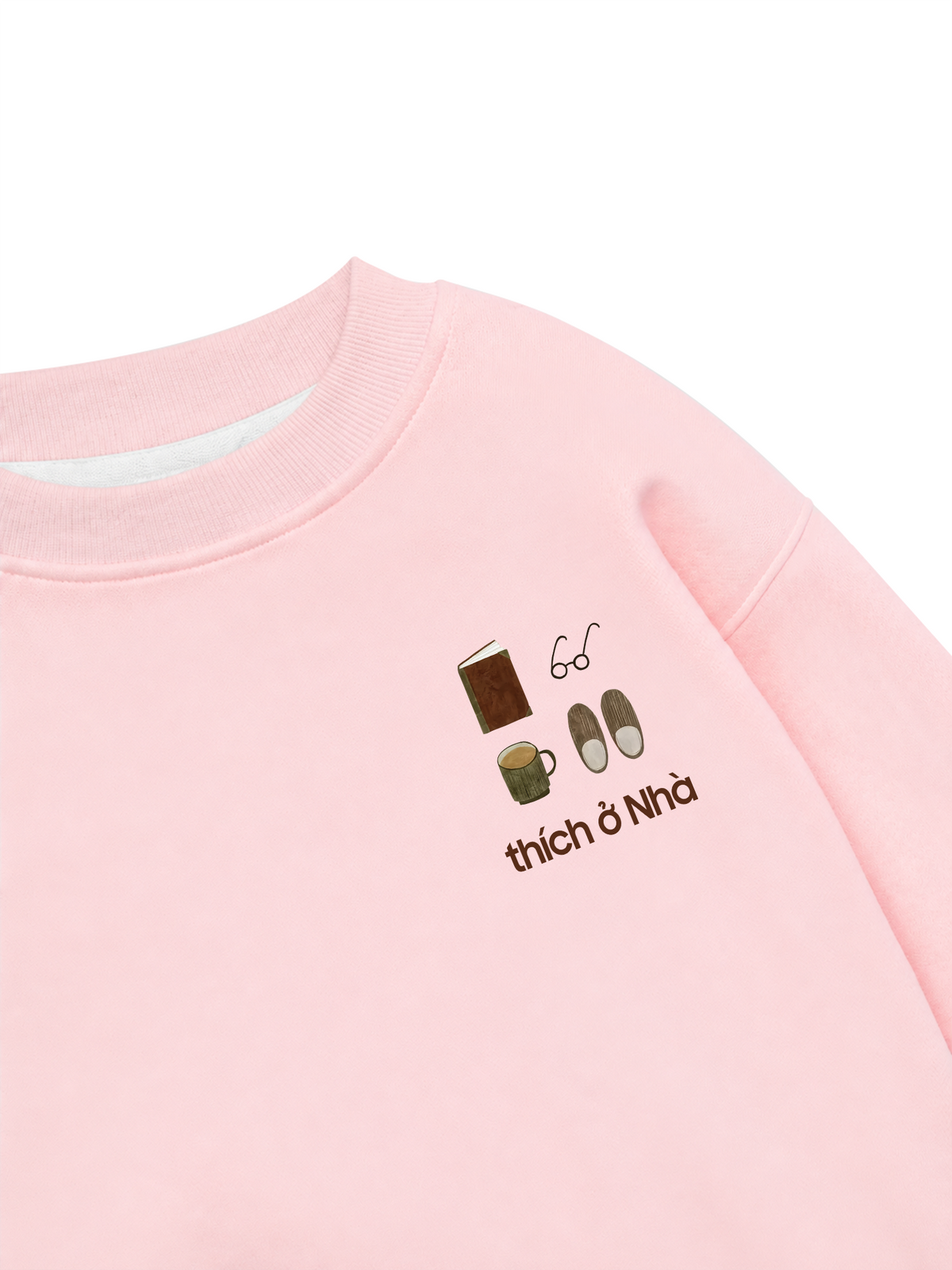 Áo Sweater Nỉ Hai Da Thích Ở Nhà