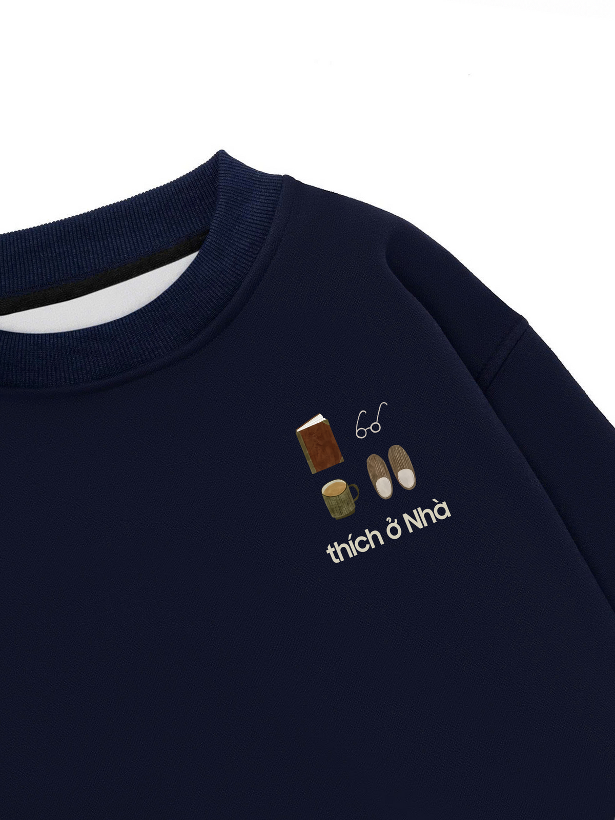Áo Sweater Nỉ Hai Da Thích Ở Nhà