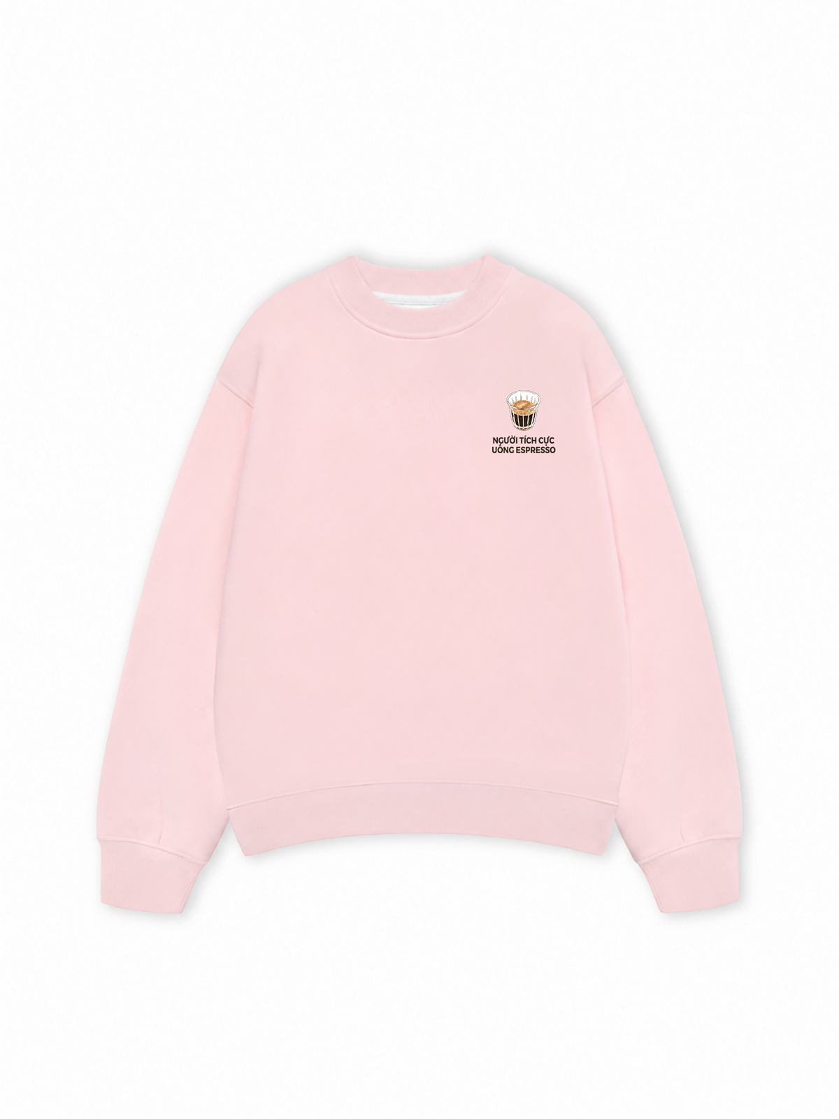 Áo Sweater Nỉ Hai Da Người Tích Cực Uống Espresso 2