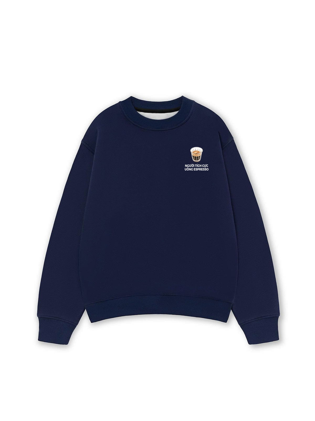 Áo Sweater Nỉ Hai Da Người Tích Cực Uống Espresso 2