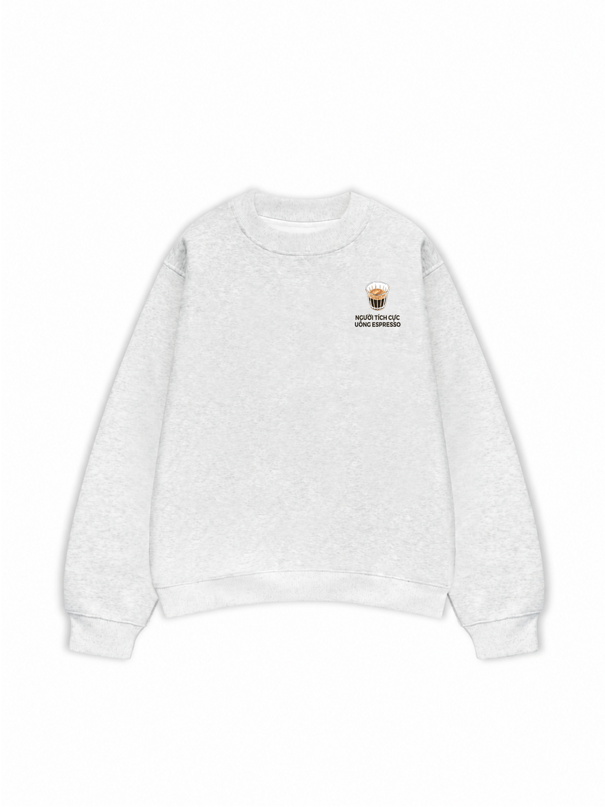 Áo Sweater Nỉ Hai Da Người Tích Cực Uống Espresso 2