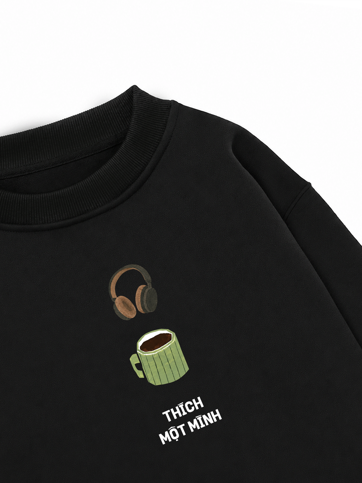 Áo Sweater Nỉ Hai Da Thích Một Mình