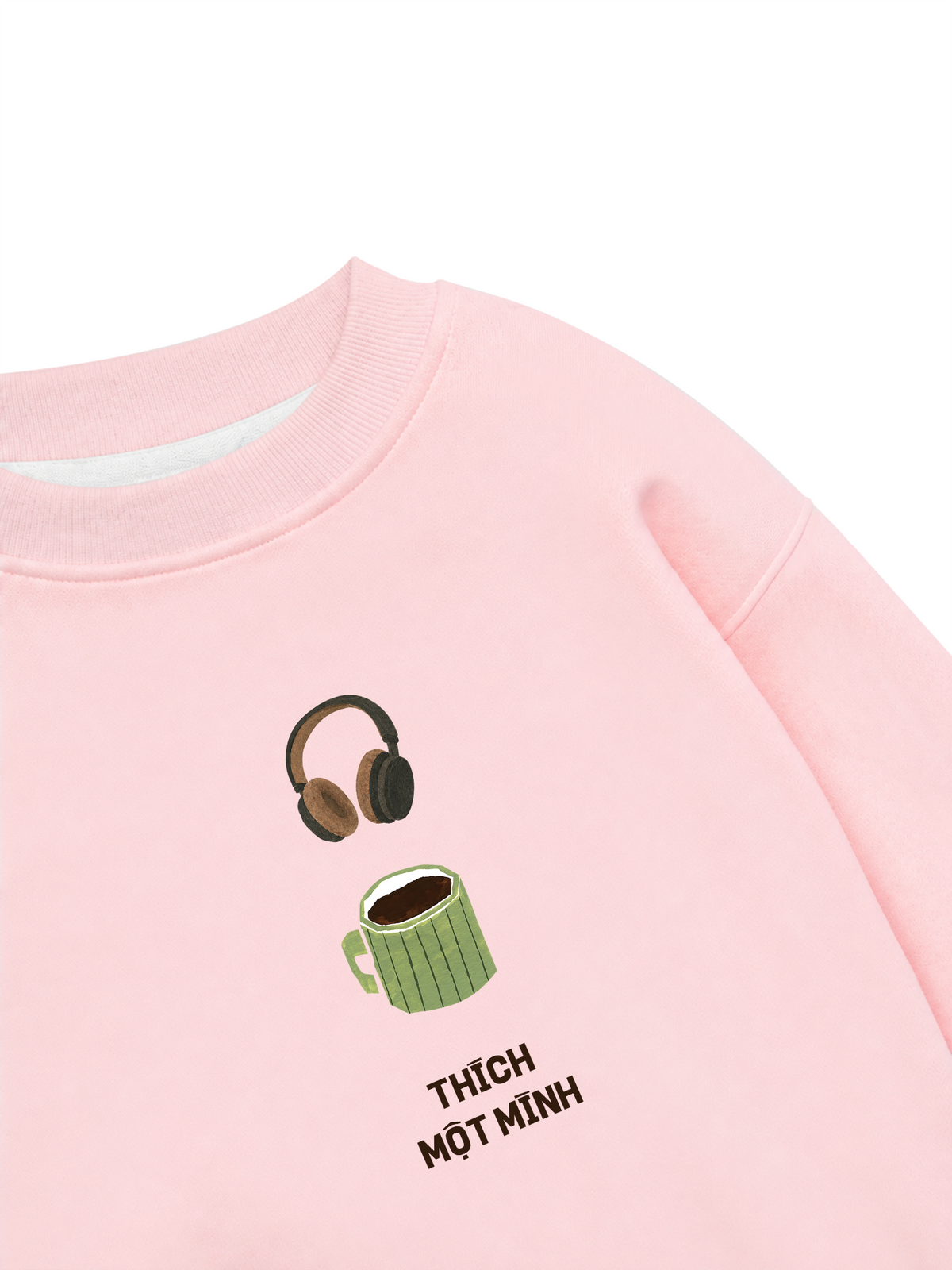 Áo Sweater Nỉ Hai Da Thích Một Mình