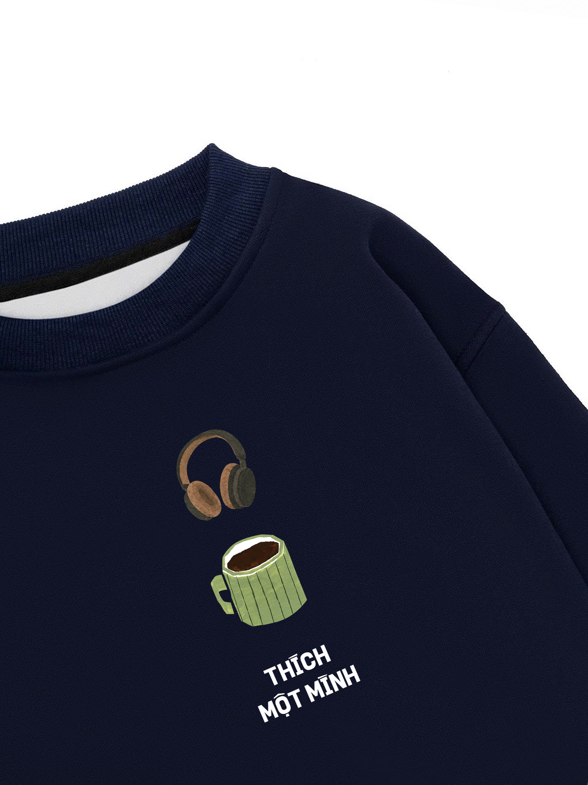 Áo Sweater Nỉ Hai Da Thích Một Mình