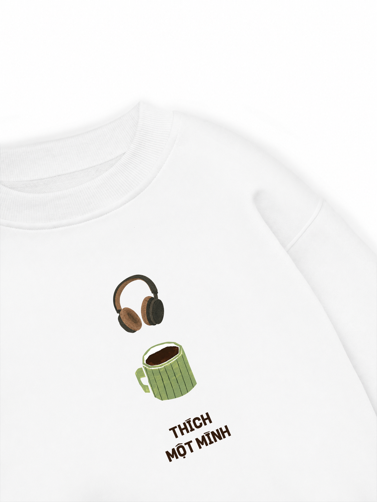 Áo Sweater Nỉ Hai Da Thích Một Mình