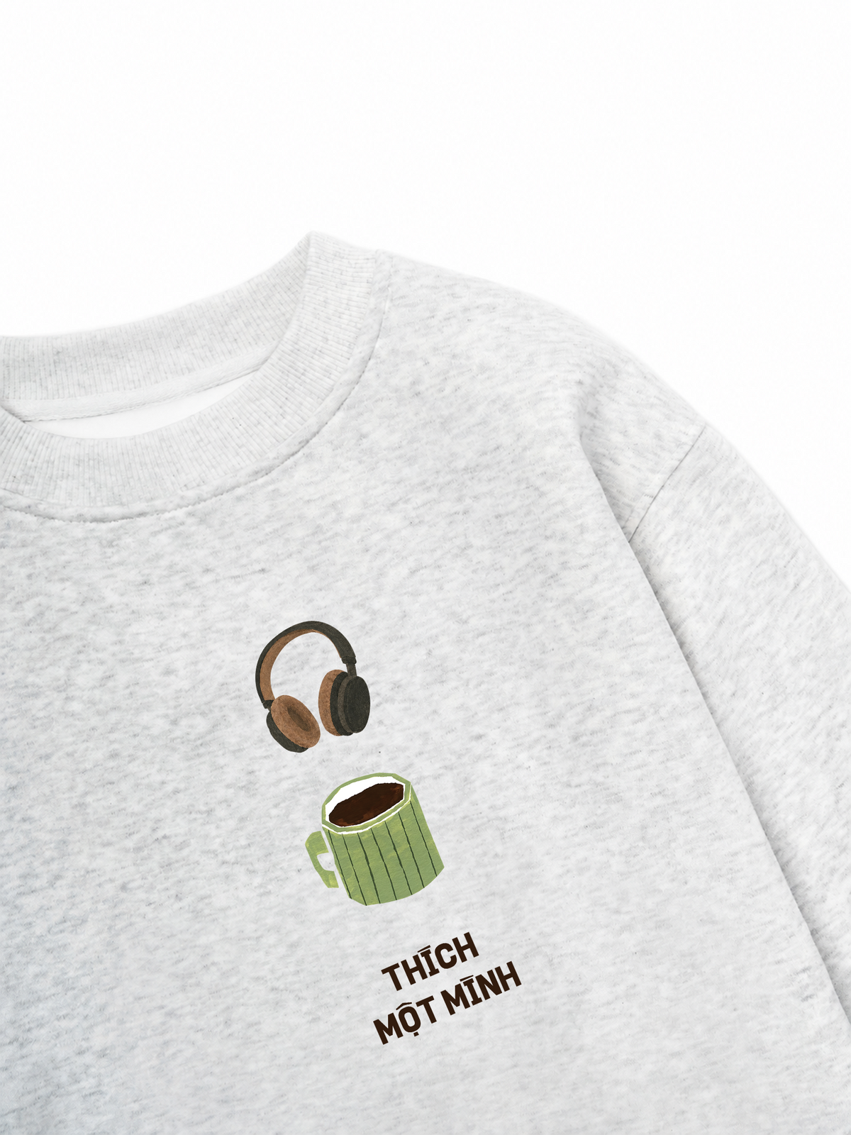 Áo Sweater Nỉ Hai Da Thích Một Mình