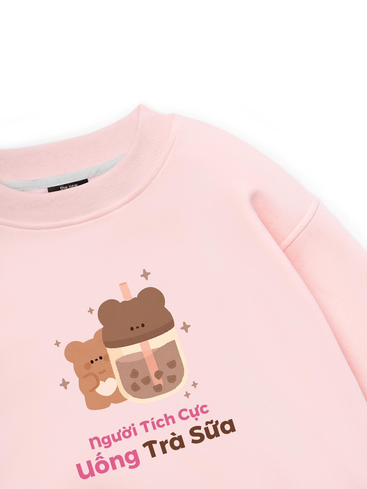 Người Tích Cực Uống Trà Sữa Sweater