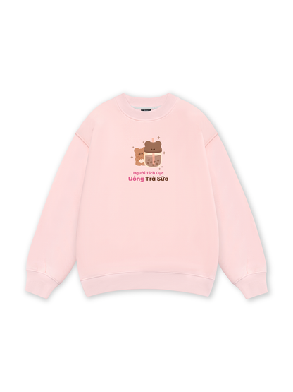 Người Tích Cực Uống Trà Sữa Sweater