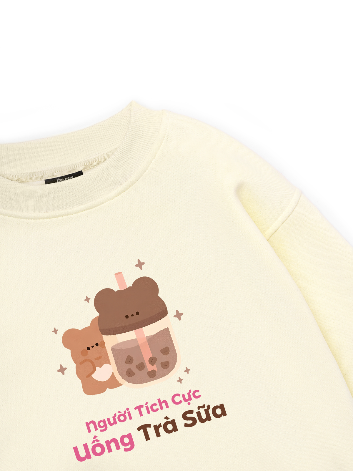 Người Tích Cực Uống Trà Sữa Sweater