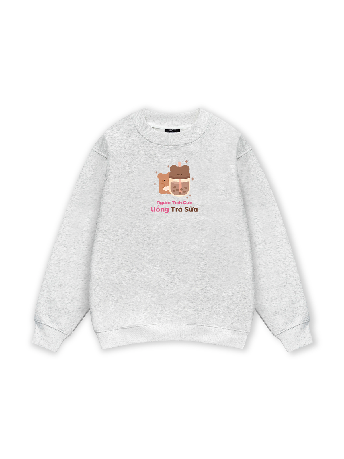 Người Tích Cực Uống Trà Sữa Sweater