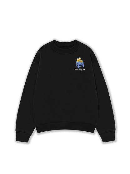 Áo Sweater Nỉ Hai Da Thích Uống Bia