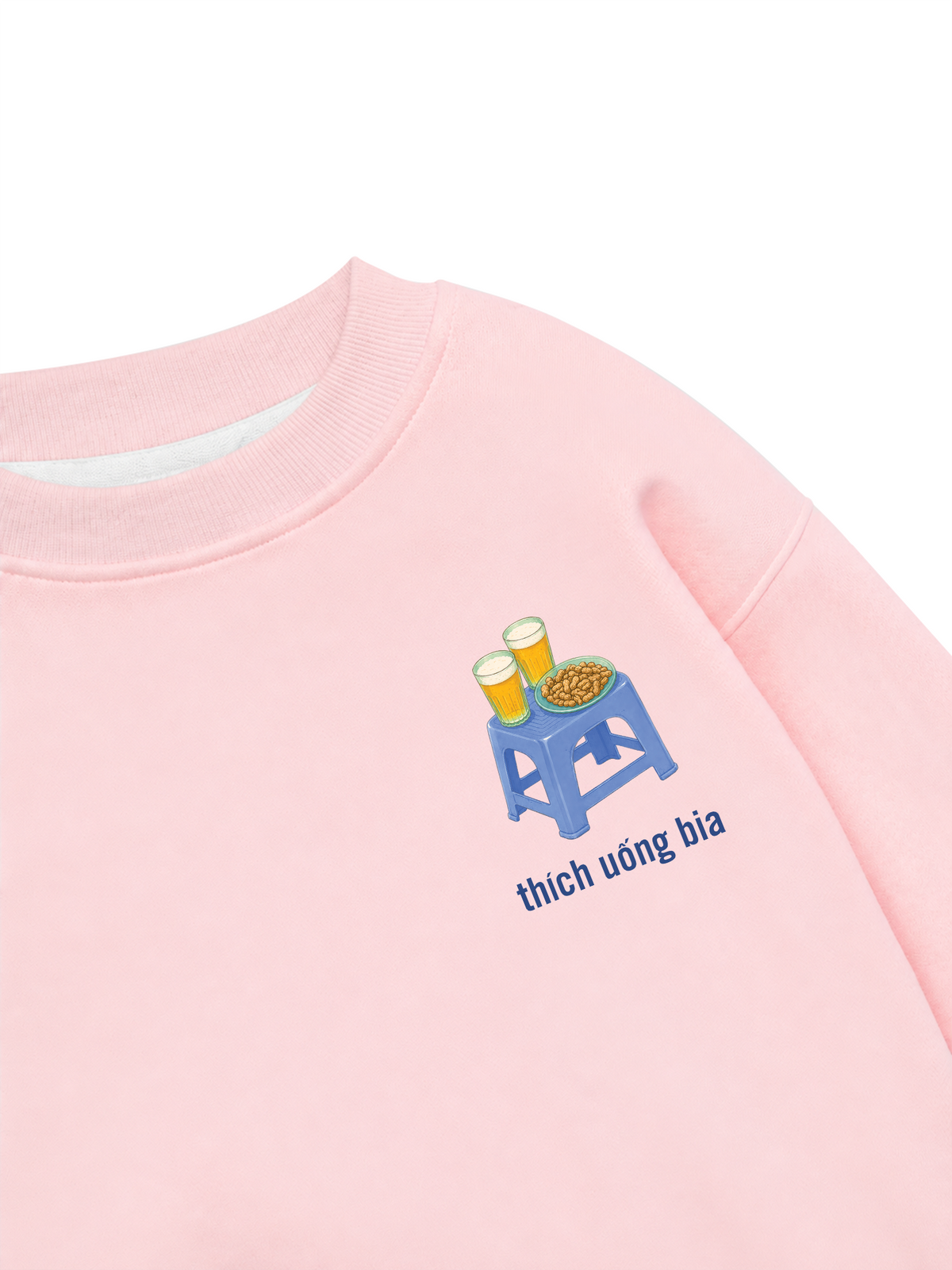 Áo Sweater Nỉ Hai Da Thích Uống Bia