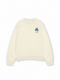 Áo Sweater Nỉ Hai Da Thích Dạo Phố Blue
