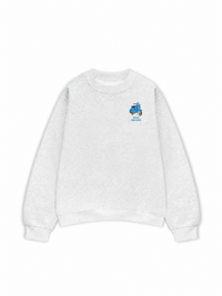 Áo Sweater Nỉ Hai Da Thích Dạo Phố Blue