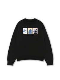 Áo Sweater Nỉ Hai Da Shark Kitty