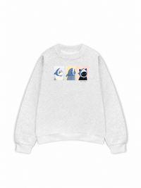 Áo Sweater Nỉ Hai Da Shark Kitty