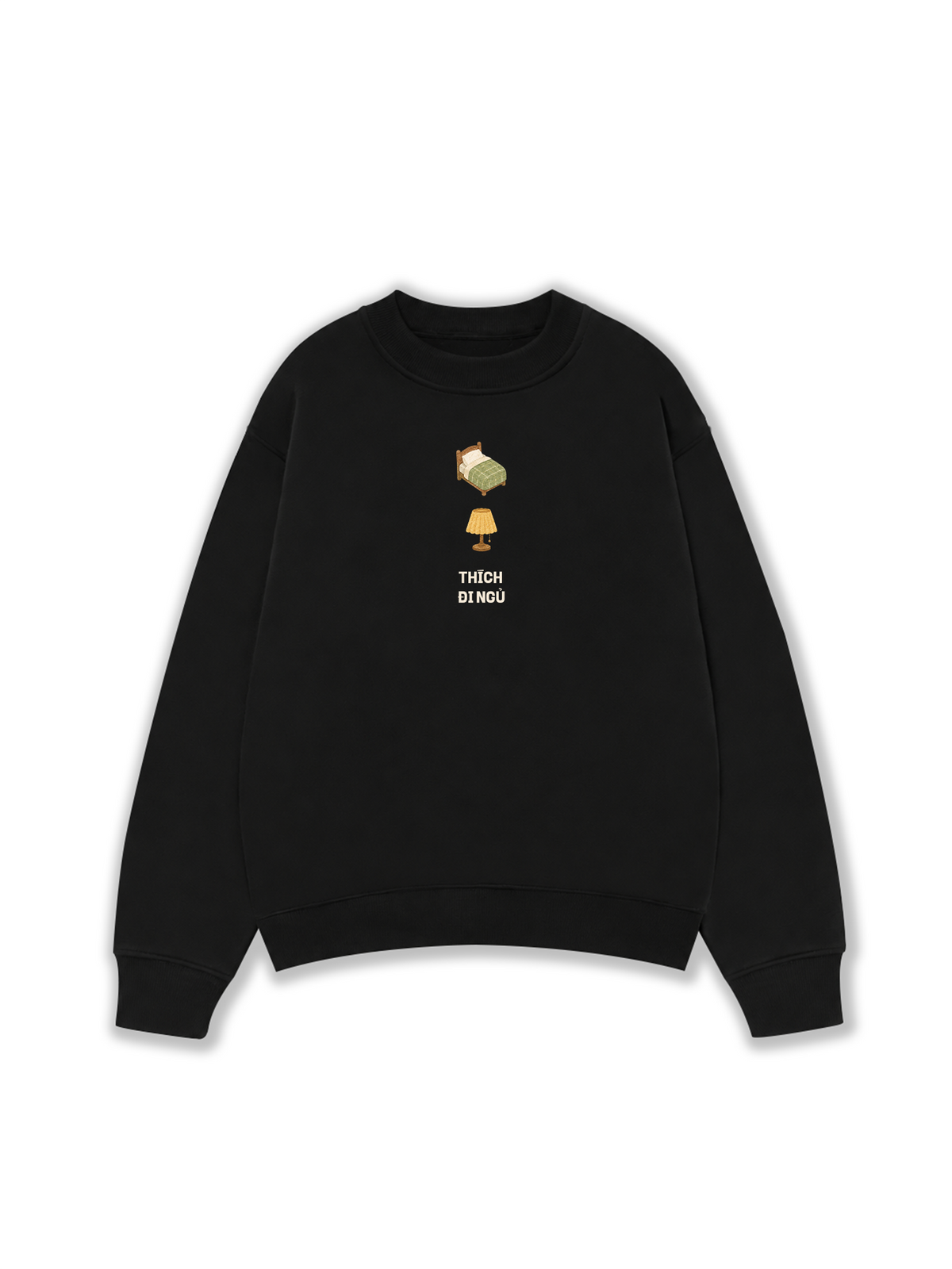 Áo Sweater Nỉ Hai Da Thích Đi Ngủ
