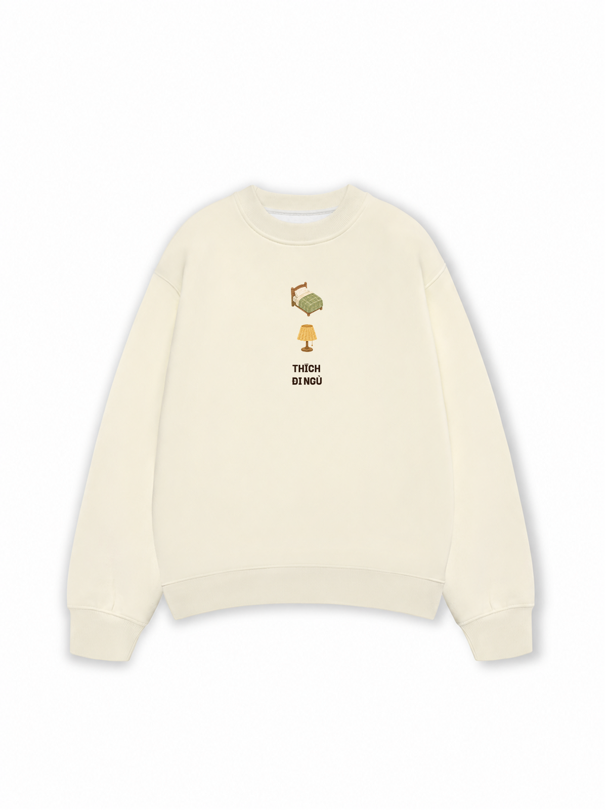 Áo Sweater Nỉ Hai Da Thích Đi Ngủ