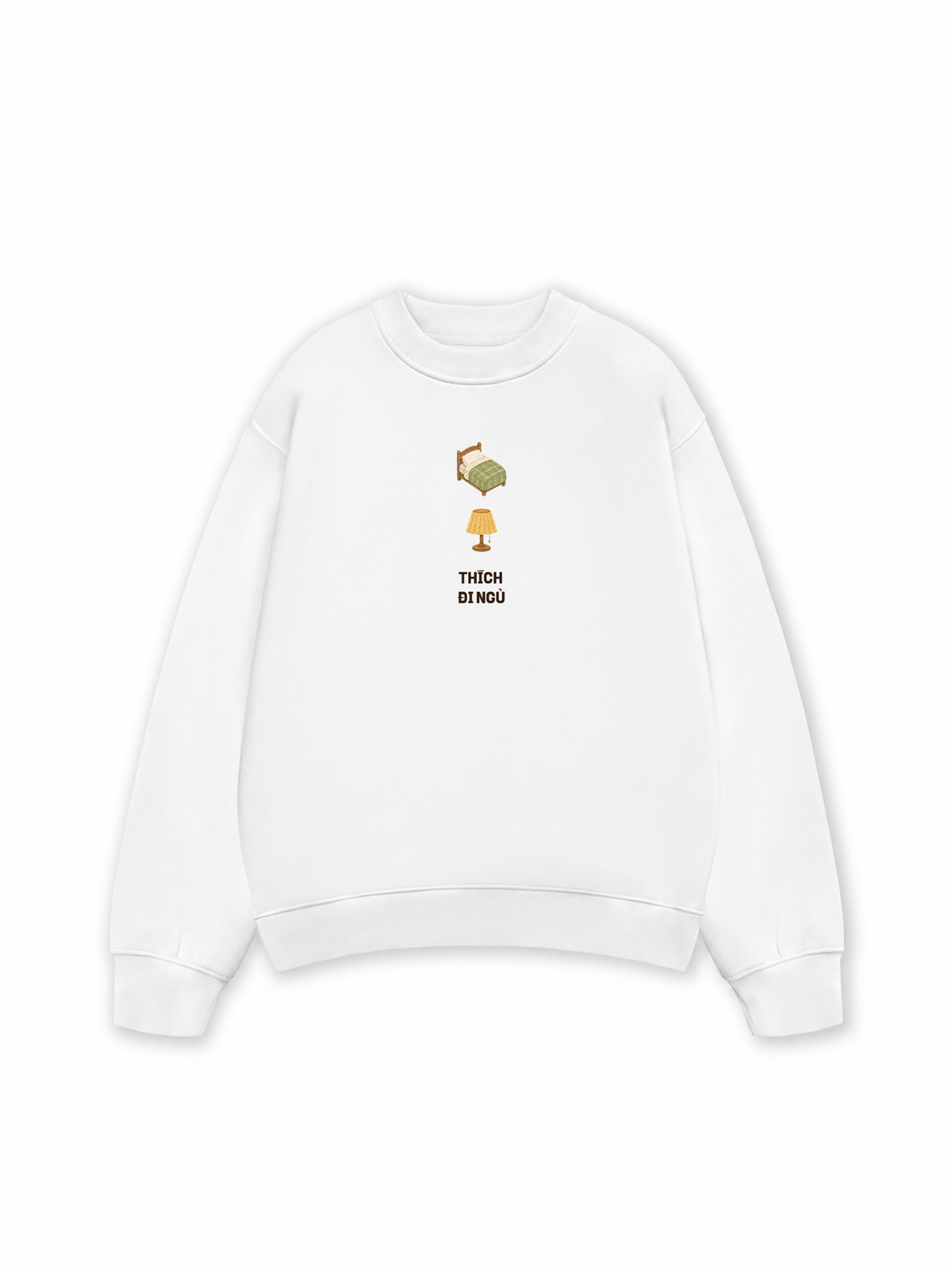 Áo Sweater Nỉ Hai Da Thích Đi Ngủ