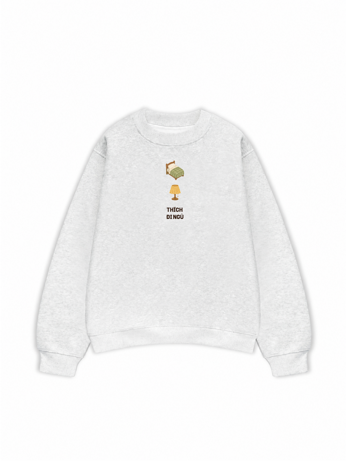 Áo Sweater Nỉ Hai Da Thích Đi Ngủ