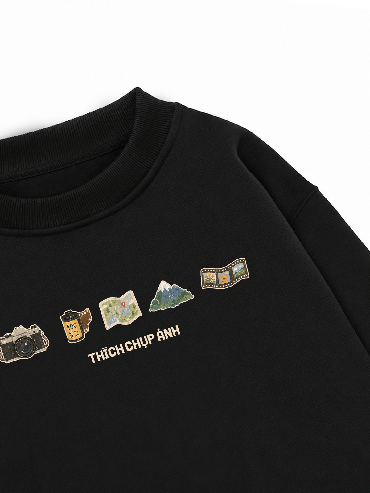 Áo Sweater Nỉ Hai Da Thích Chụp Ảnh