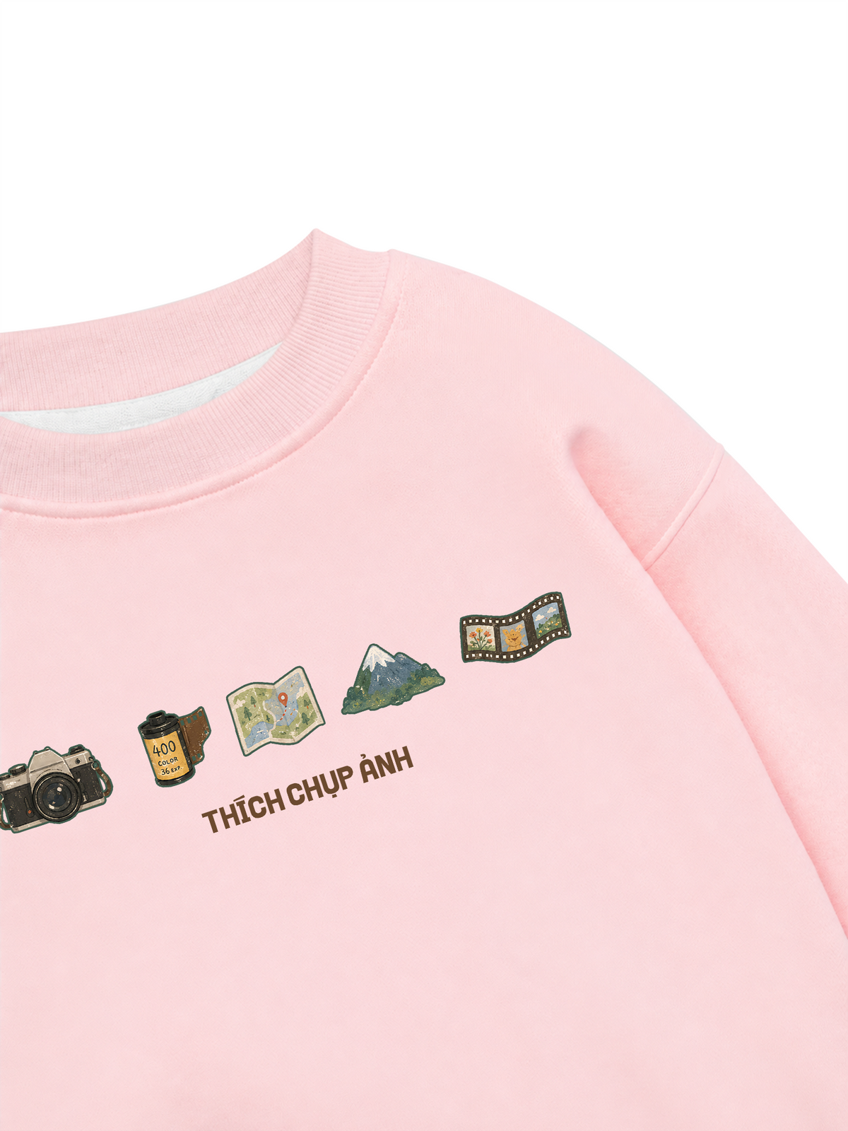 Áo Sweater Nỉ Hai Da Thích Chụp Ảnh