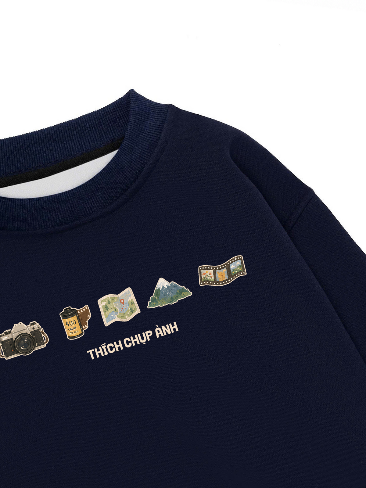 Áo Sweater Nỉ Hai Da Thích Chụp Ảnh