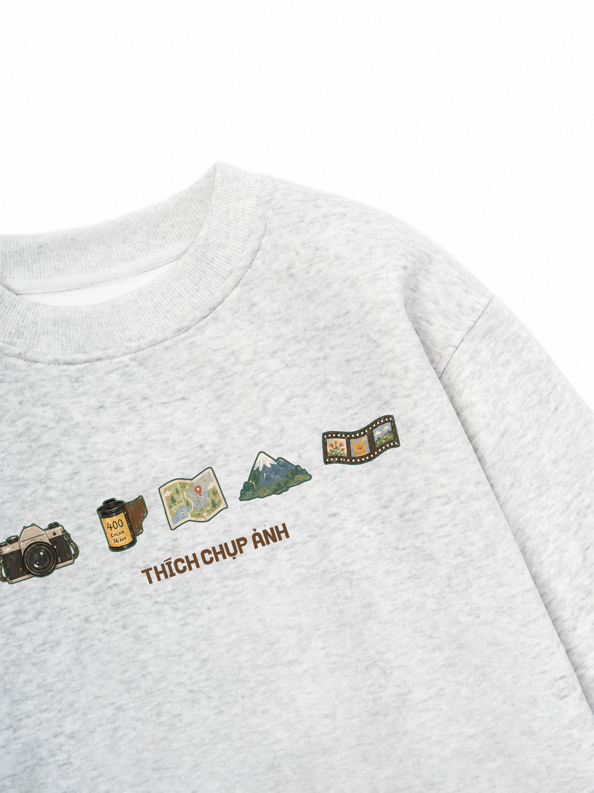 Áo Sweater Nỉ Hai Da Thích Chụp Ảnh