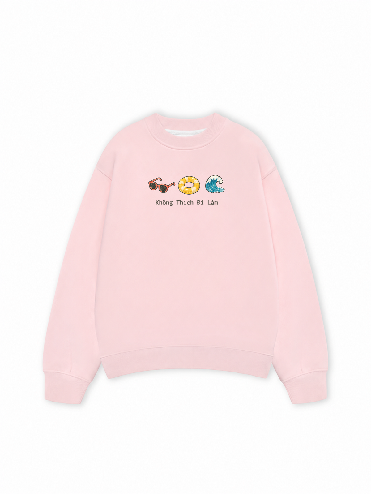 Áo Sweater Nỉ Hai Da Không Thích Đi Làm