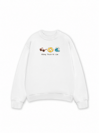 Áo Sweater Nỉ Hai Da Không Thích Đi Làm