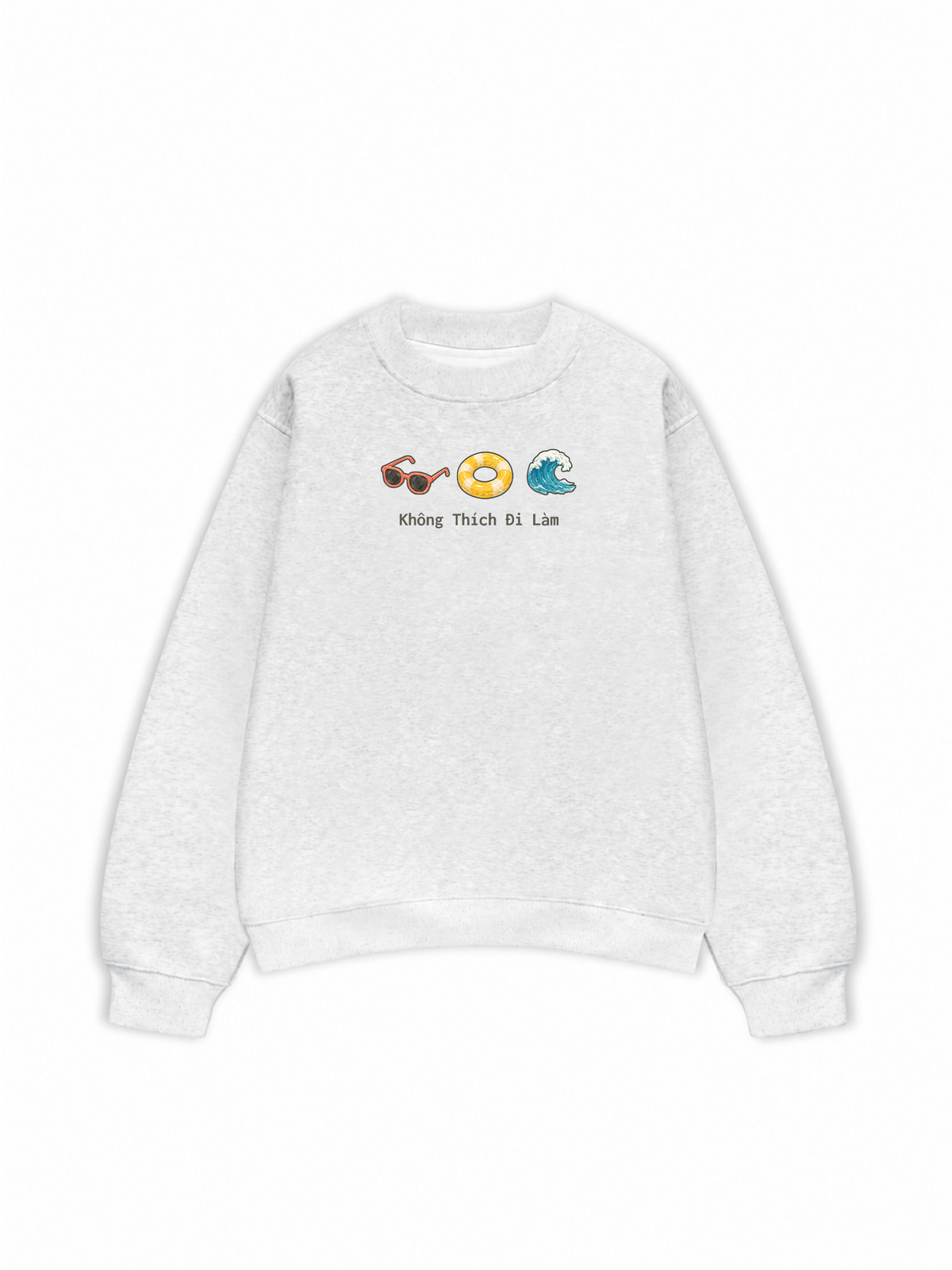 Áo Sweater Nỉ Hai Da Không Thích Đi Làm