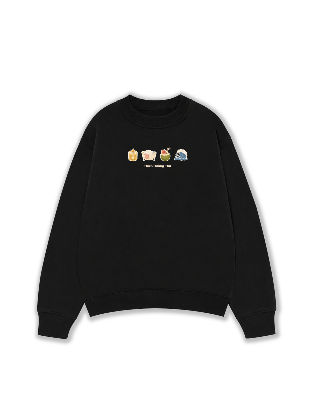Áo Sweater Nỉ Hai Da Thích Hưởng Thụ