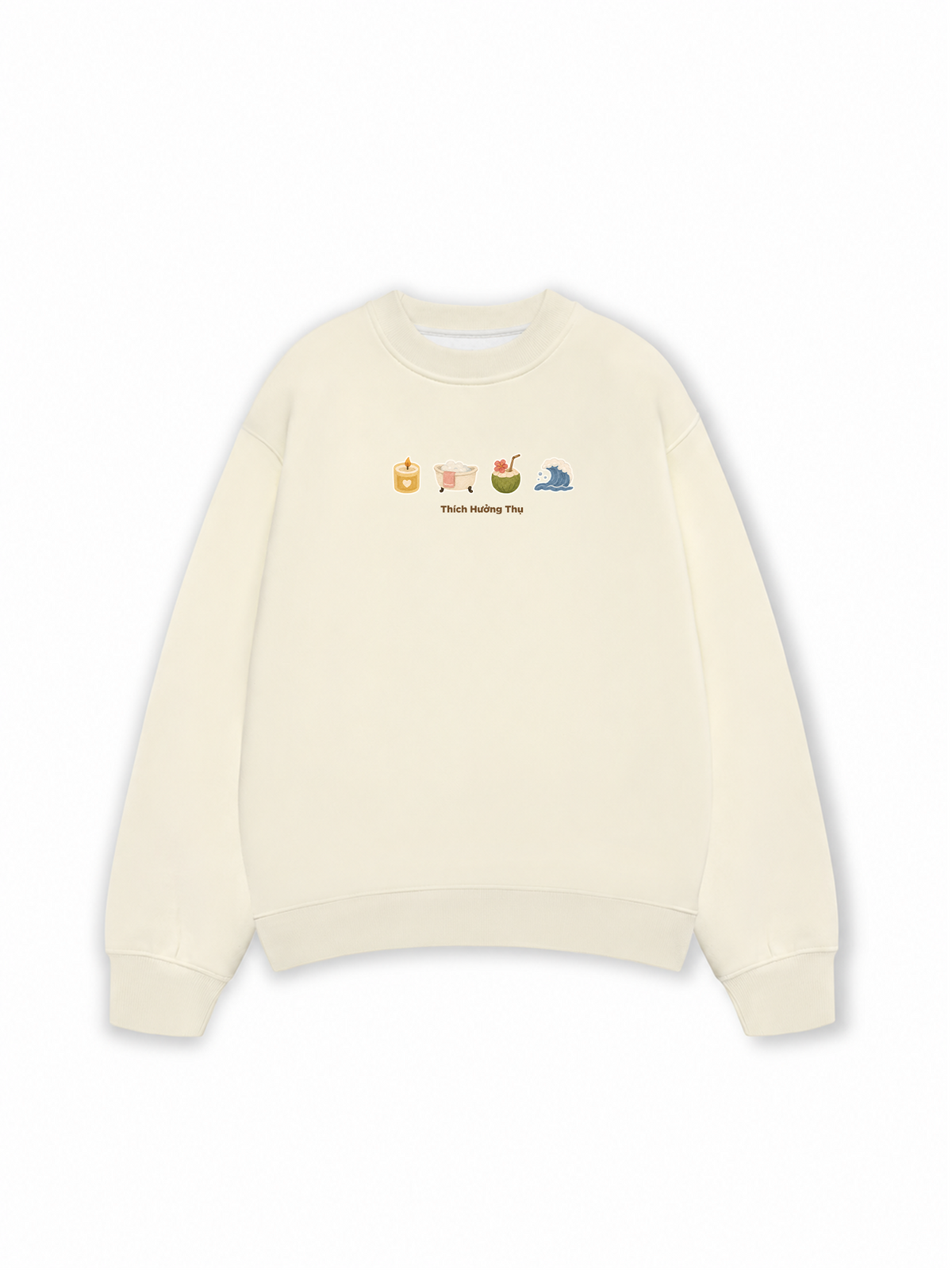 Áo Sweater Nỉ Hai Da Thích Hưởng Thụ