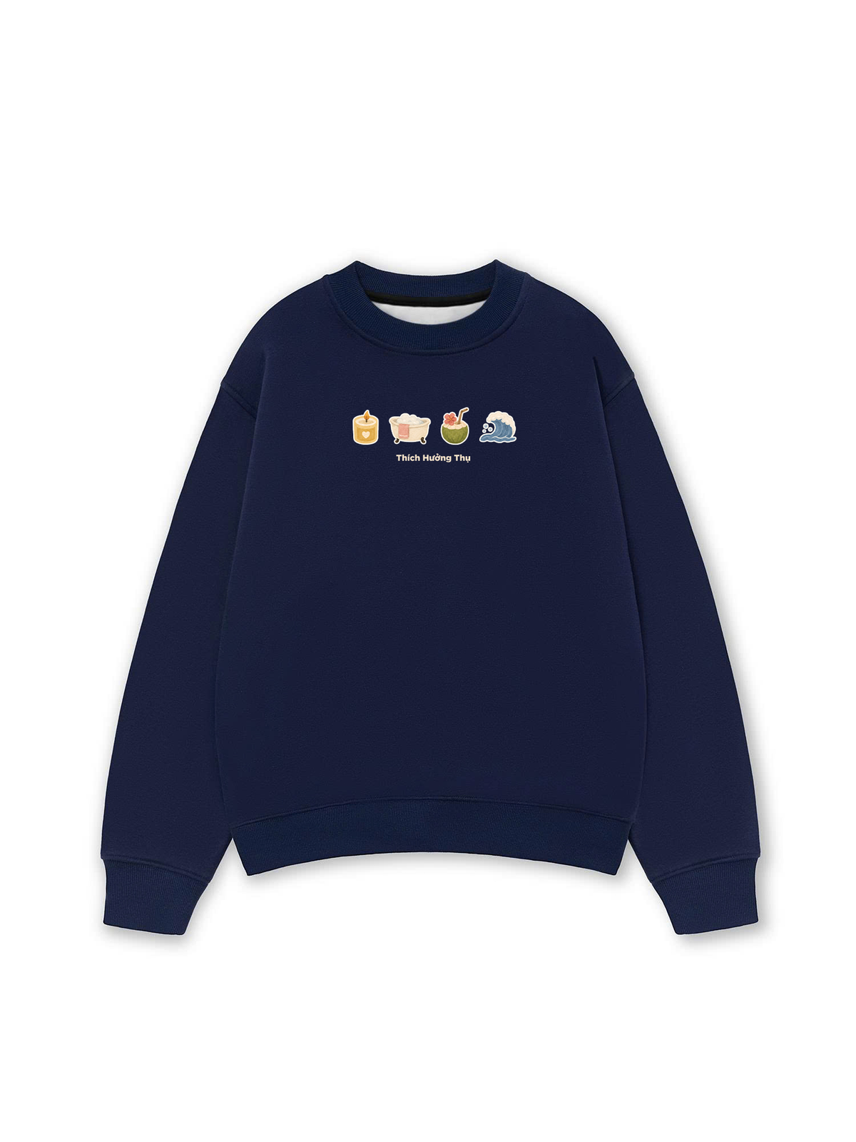 Áo Sweater Nỉ Hai Da Thích Hưởng Thụ