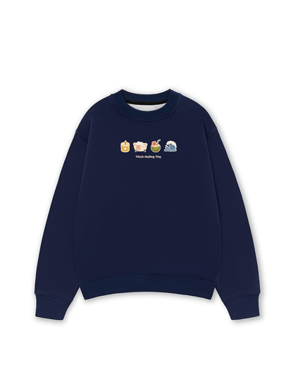 Áo Sweater Nỉ Hai Da Thích Hưởng Thụ