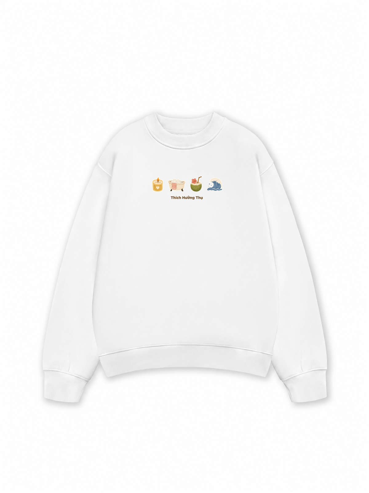 Áo Sweater Nỉ Hai Da Thích Hưởng Thụ