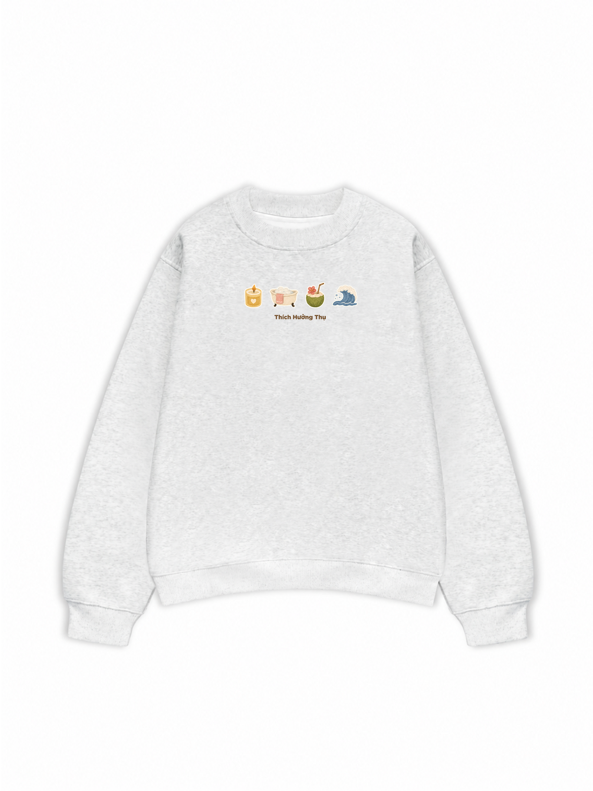 Áo Sweater Nỉ Hai Da Thích Hưởng Thụ