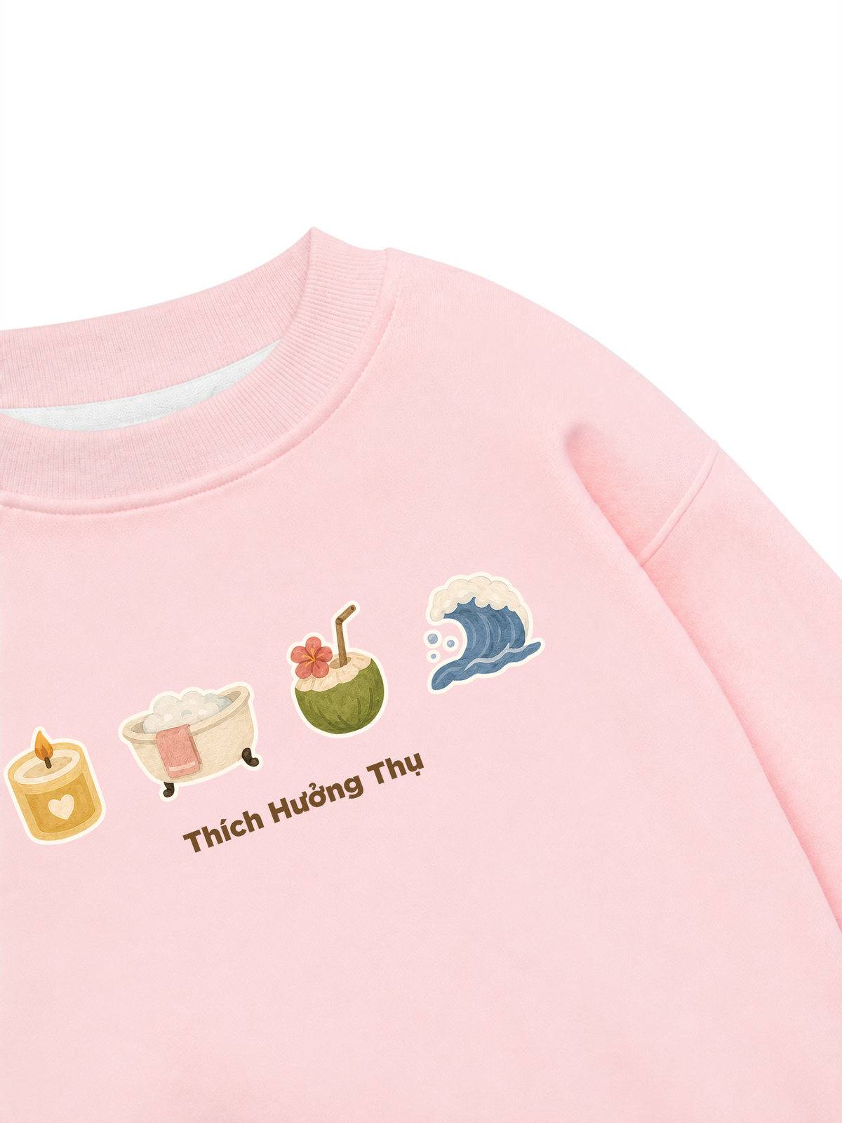 Áo Sweater Nỉ Hai Da Thích Hưởng Thụ