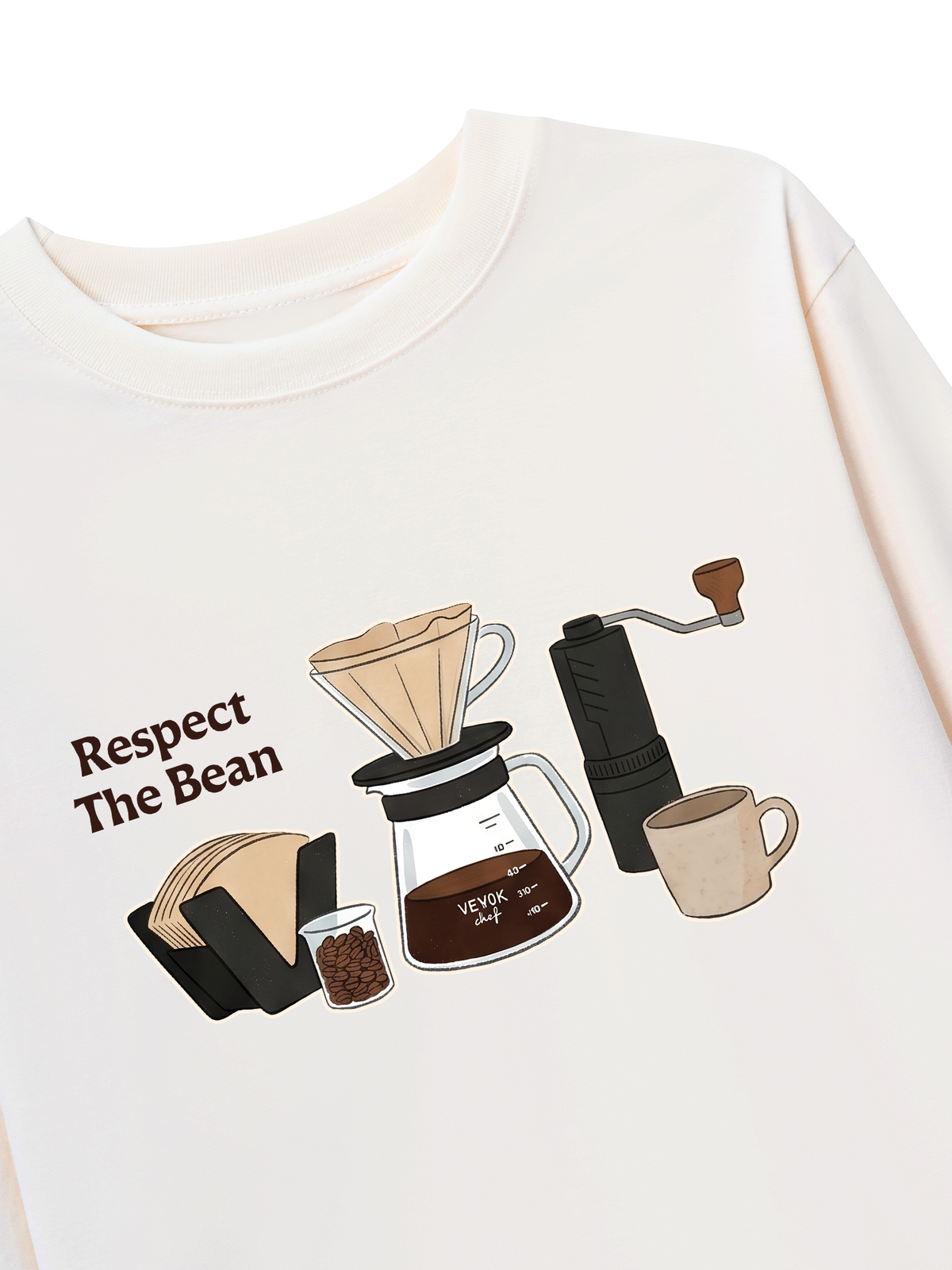 Áo Thun Dài Tay Respect The Bean
